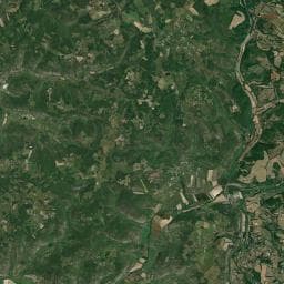 Vue aérienne des environs de Les Rives du Céou