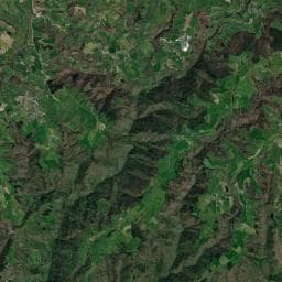 Vue aérienne des environs de Aire de camping-car à Puycapel