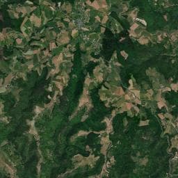 Vue aérienne des environs de Aire pour camping-cars de Montsalvy