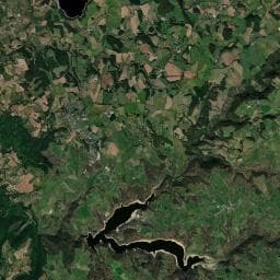 Vue aérienne des environs de Les Tours