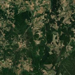 Vue aérienne des environs de yourte le bourikot