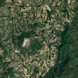 Vue aérienne des environs de Aire de camping-car de Chomérac