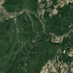 Vue aérienne des environs de La Poche