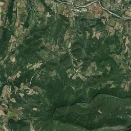 Vue aérienne des environs de Aire Naturelle de Camping le Petit Nid