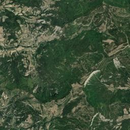 Vue aérienne des environs de Camping la Colombe