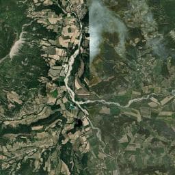 Vue aérienne des environs de Cabane de Combemare