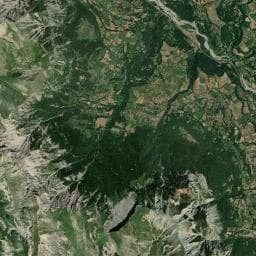 Vue aérienne des environs de Fontaine de Notre-Dame de Bois-Vert