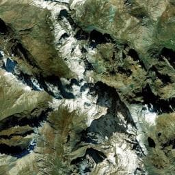 Vue aérienne des environs de Refuge/Abri — Abriès-Ristolas