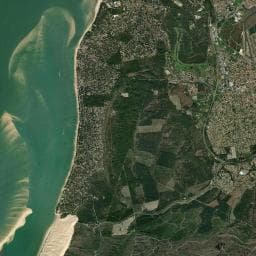Vue aérienne des environs de lède de jaougut