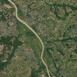 Vue aérienne des environs de Aire de camping-car à Omet