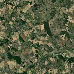Vue aérienne des environs de Aire de camping-cars de la ville de Lauzun