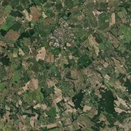 Vue aérienne des environs de Camping Les Ormes