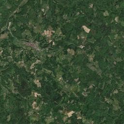 Vue aérienne des environs de Aire de camping-car à Villefranche-du-Périgord