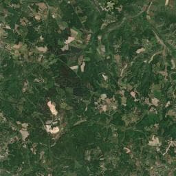 Vue aérienne des environs de Camping Lagoudalie