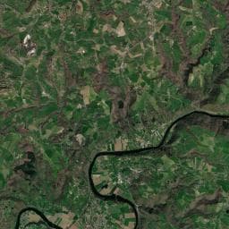 Vue aérienne des environs de Les Trois Marcassins