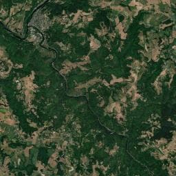 Vue aérienne des environs de Camping Bellevue