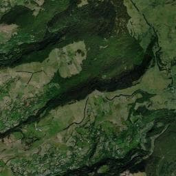 Vue aérienne des environs de Fontaine d'Aubrac