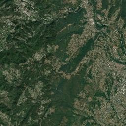 Vue aérienne des environs de Camping le Pastural
