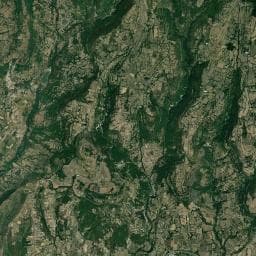 Vue aérienne des environs de Camping les Lavandes