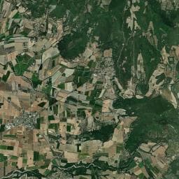 Vue aérienne des environs de Les Lavandes