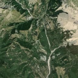 Vue aérienne des environs de Cabane du Ruisseau des Granges