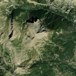 Vue aérienne des environs de Refuge des Fontainiers