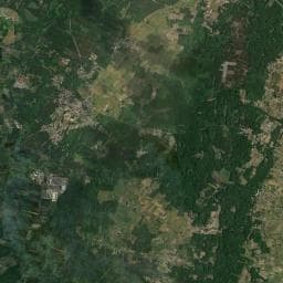 Vue aérienne des environs de Domaine de la Gauche