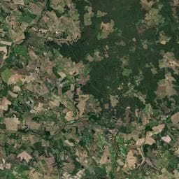 Vue aérienne des environs de Camping des Bastides