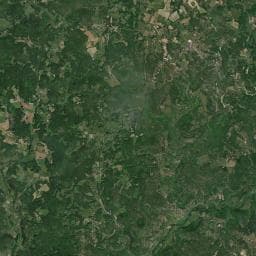 Vue aérienne des environs de Camping à la Ferme "Ferme de Bouzan"