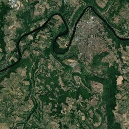 Vue aérienne des environs de Aire de camping-car à Capdenac
