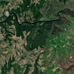 Vue aérienne des environs de Aire de camping-car à Asprières