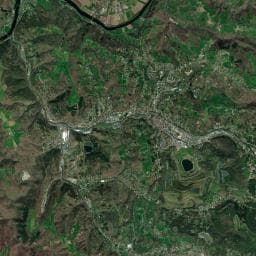 Vue aérienne des environs de Fontaine de Decazeville