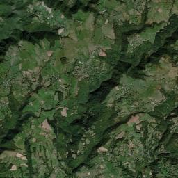Vue aérienne des environs de Four à pain de l'Estrade