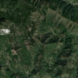 Vue aérienne des environs de Camping la Drobie