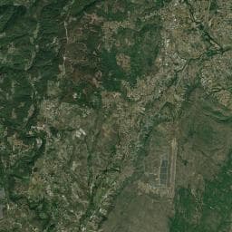 Vue aérienne des environs de Camping le Chaudebry