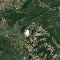 Vue aérienne des environs de Camping La Source
