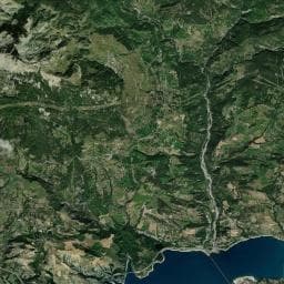 Vue aérienne des environs de Le Clos du Lac