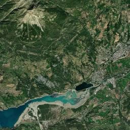 Vue aérienne des environs de La Clapière