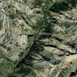 Vue aérienne des environs de Cabane du berger de Chillol