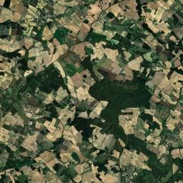 Vue aérienne des environs de Camping Charmant