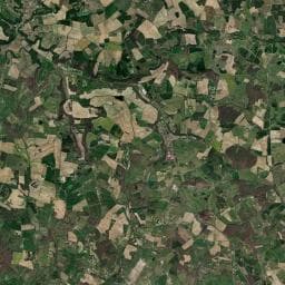 Vue aérienne des environs de Camping du lac