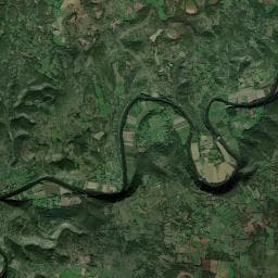 Vue aérienne des environs de Camping du causse