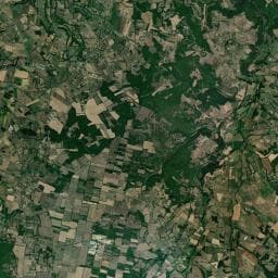 Vue aérienne des environs de Camping La Diège