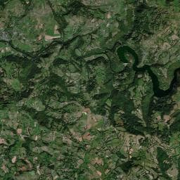 Vue aérienne des environs de Camping Belle Rive