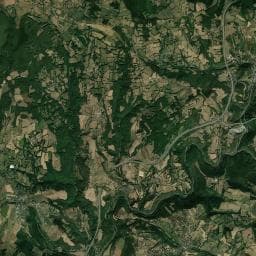 Vue aérienne des environs de Aire de camping-car à Saint-Pierre-de-Nogaret