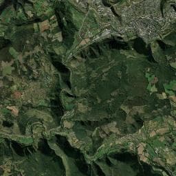 Vue aérienne des environs de Aire de camping-car à Mende