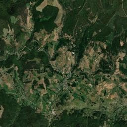 Vue aérienne des environs de CAMPING MUNICIPAL LA GAZELLE