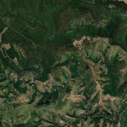 Vue aérienne des environs de Camping municipal