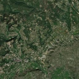 Vue aérienne des environs de Les Galets