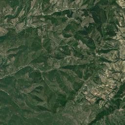 Vue aérienne des environs de Aire de camping-car Mas d'Intras